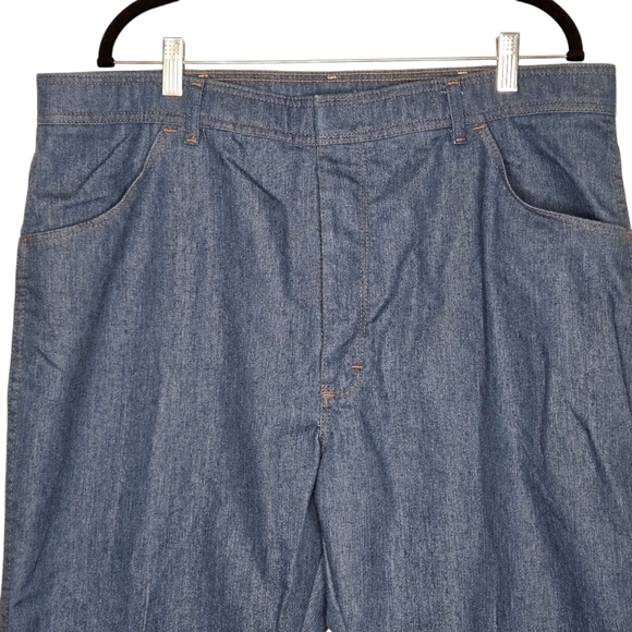 Wrangler Mens Vintage Blue Jeans Straight Leg Hook Front Denim 85498LB 42 x 29 - Picture 10 of 13